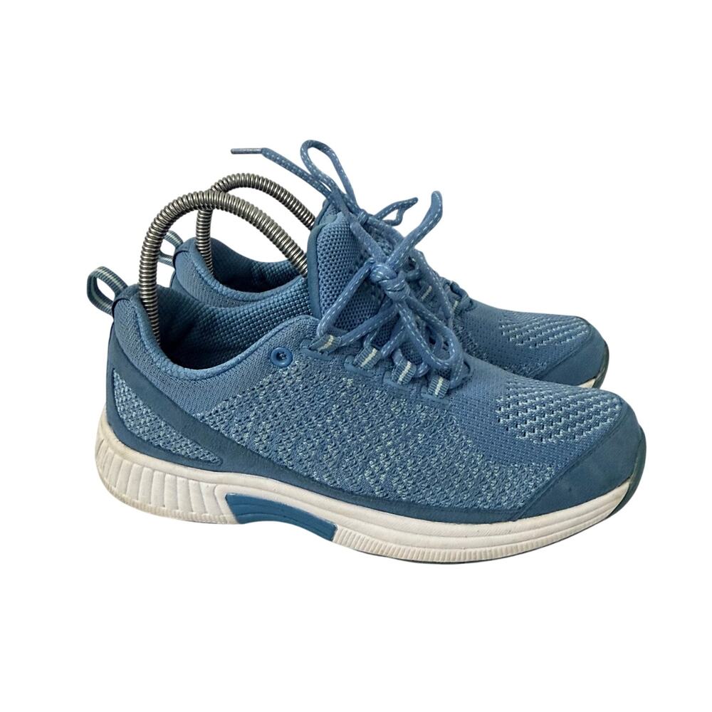 Orthofeet Shoes Womens Size 8 B Coral Blue Lace Up Comfort Orthopedic 984